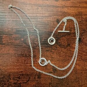 Pandora Lariat Style Silver Necklace